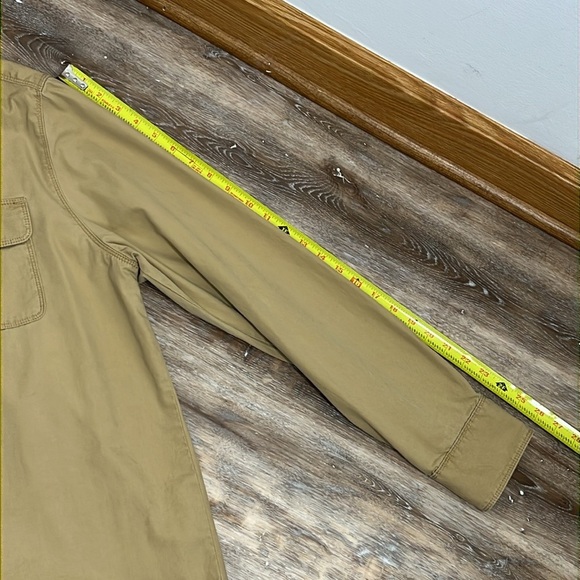 Eddie Bauer Mens Long Sleeve Shirt Large Khaki Button Up Hunting Outdoors Hiking - Picture 8 of 12
